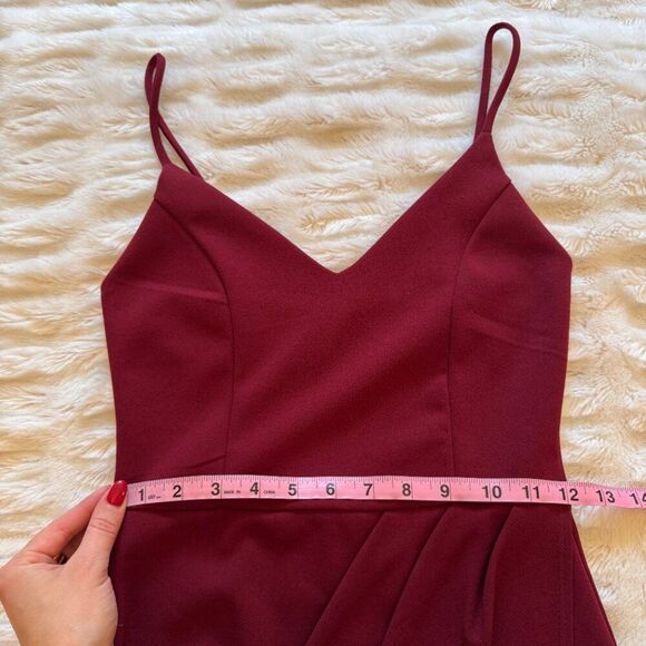 Lulu's Burgundy Wine Red Bodycon Mini Dress - Picture 8 of 13